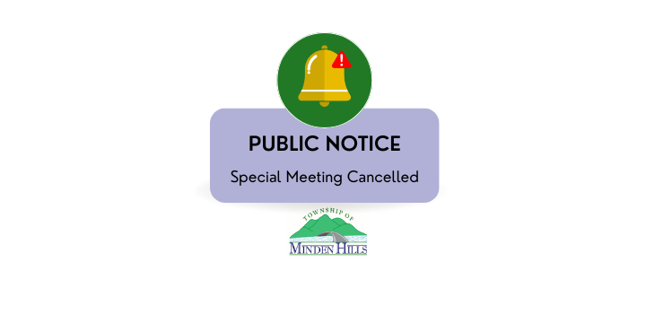 Special Meeting Cancelled