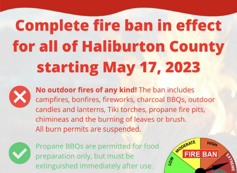 Complete Fire Ban in the County of Haliburton