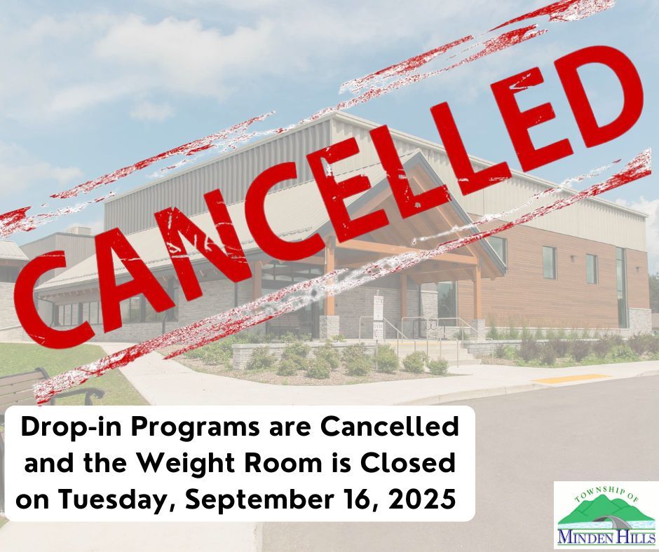 Drop In Programs and Weight Room Closed on September 16, 2025