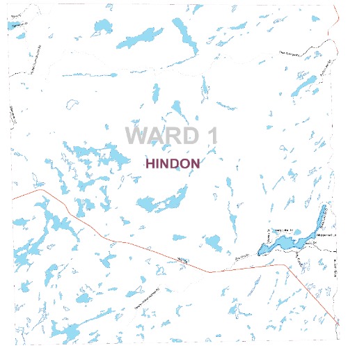 Ward 1 Hindon map