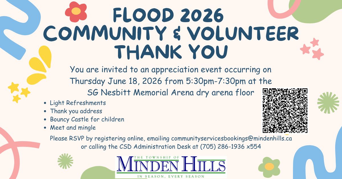 Flood 2026 Community and Volunteer Thank You event on June 18, 2026