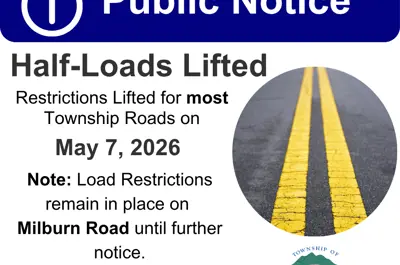Half Loads Lifted May 7, 2026 on most Township roads Image